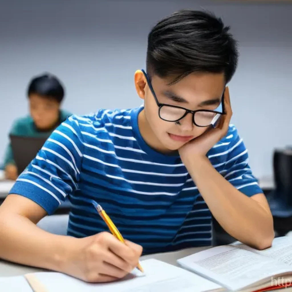 철도기사 자격증 기출 문제 분석 - **A highly focused young adult, of East Asian descent, sits at a clean, well-lit desk, surrounded by...