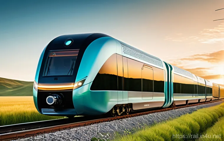 철도 기술 세미나 후기 - **Image Prompt 1: The Future of Eco-Friendly Hydrogen Trains**
A highly detailed, cinematic phot...