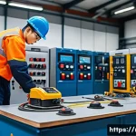 Home 21 철도 전문기관 연수 후기 - A detailed scene of a professional railway training center where diverse trainees in safety gear and...